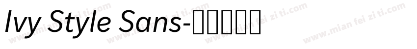 Ivy Style Sans字体转换